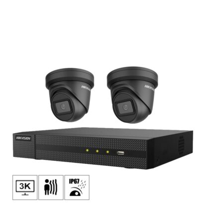 Hikvision Netcam svart kamera pakke 6 megapixel DS-2CD2365FWD-I-2