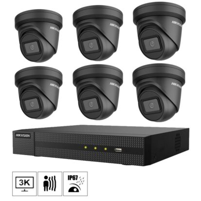 Hikvision Netcam svart kamera pakke 6 megapixel DS-2CD2365FWD-I-6