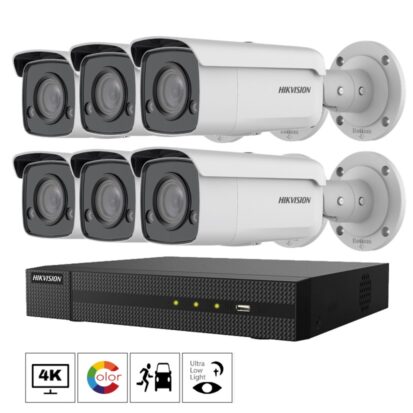 Netcam Hikvision kamera pakke ColorVu Acusense 4K 8MP 2T87G2-L-6