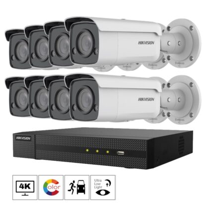Netcam Hikvision kamera pakke ColorVu Acusense 4K 8MP 2T87G2-L-8