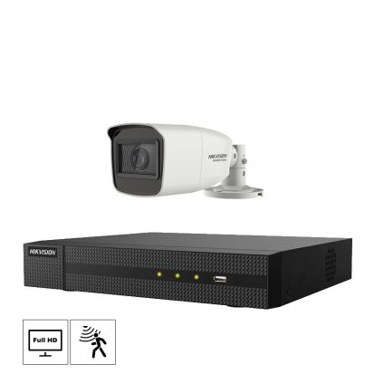 Netcam Hikvision Analog bullet 2MP FULL HD megapixel kamera pakke 1stk