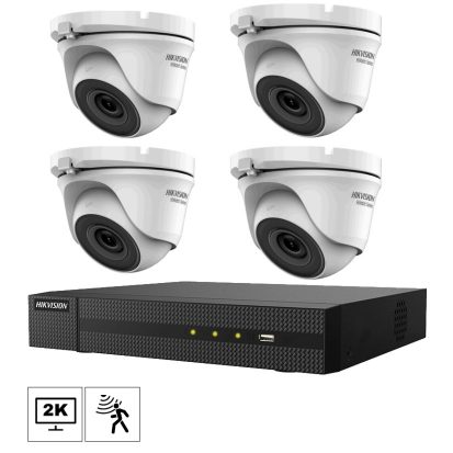 Netcam Hikvision Analog dome 4MP megapixel kamera pakke 4stk